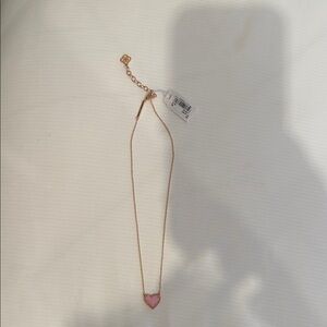 Kendra Scott Pink Heart Necklace